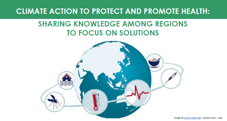 Climate Action to protect and promote health: sharing knowledge among regions to focus on solutions