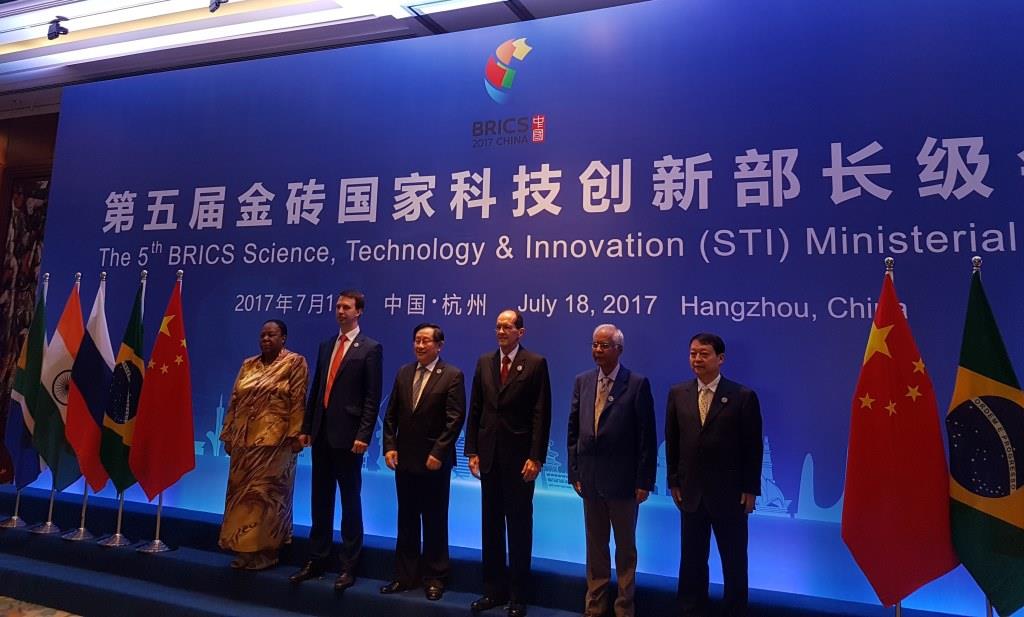 Minister Pandor speaks at the fifth BRICS STI Ministerial Meeting in China