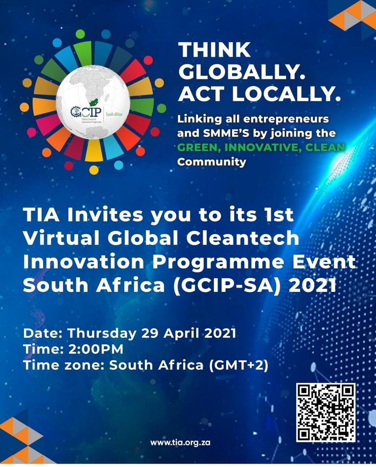 Global Cleantech Innovation Programme South Africa (GCIP-SA) 2021 Virtual Event
