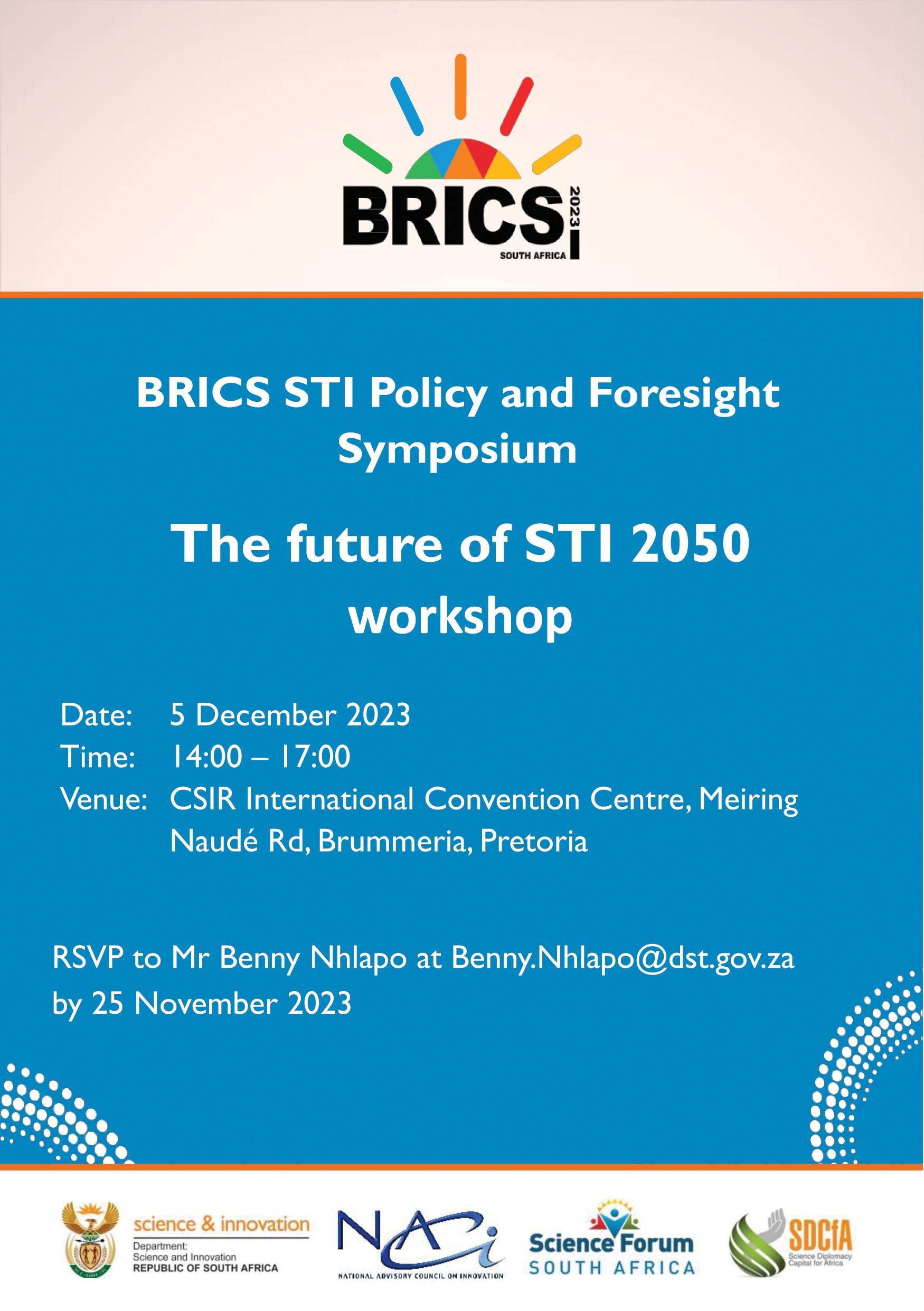 BRICS STI Policy and Foresight Symposium