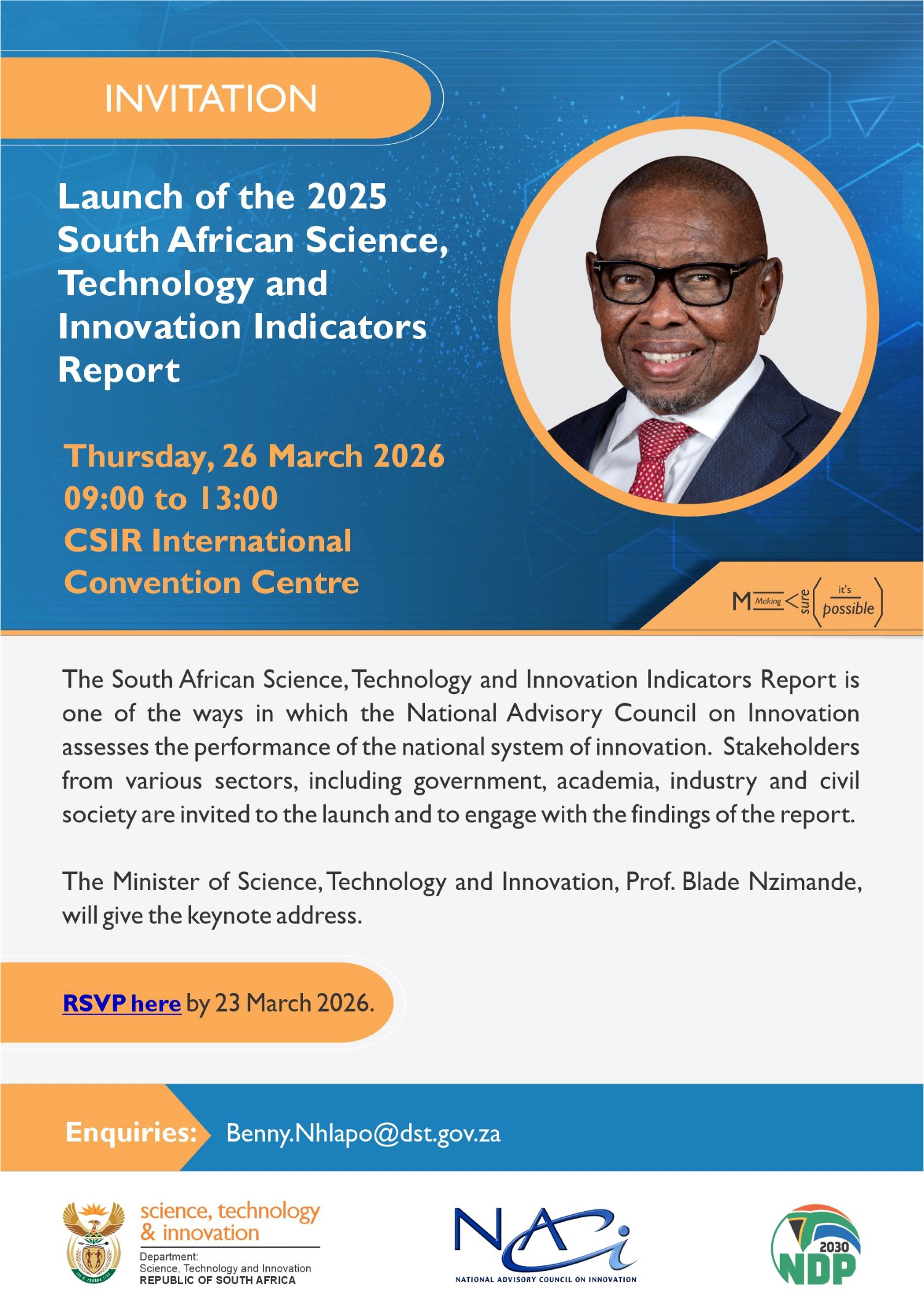 Launch of the 2025 STI Indicators Report 26 March 2026