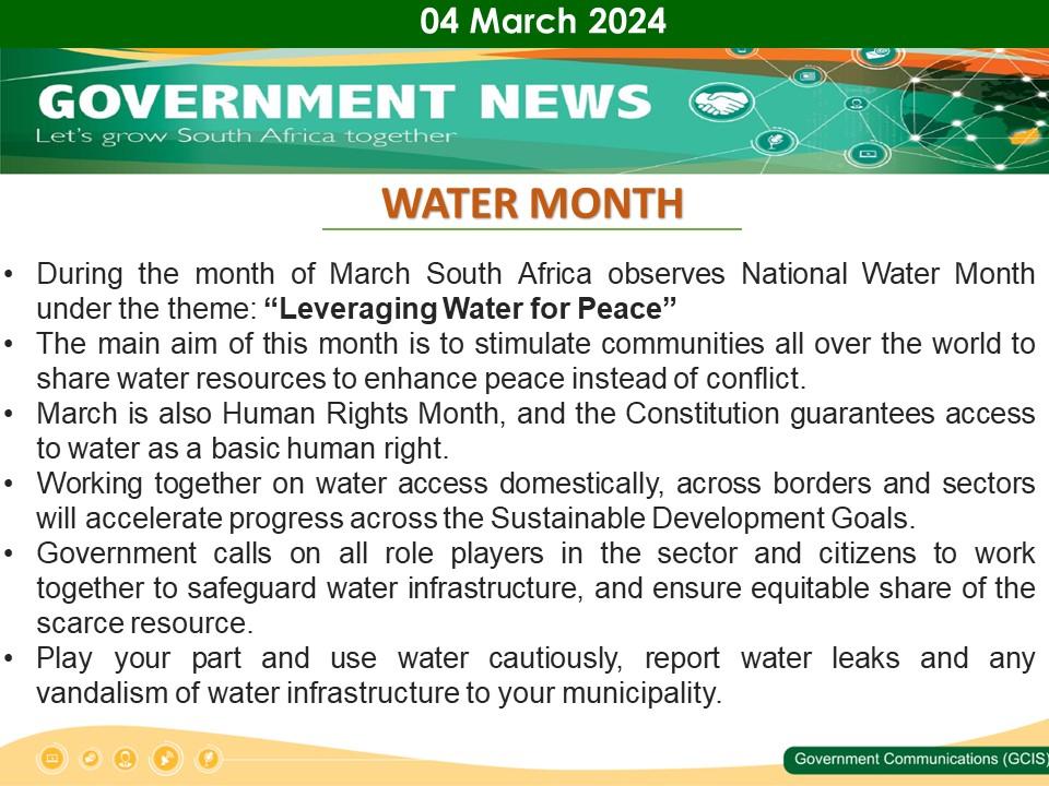 Government Messages of The Day- 04 March 2024