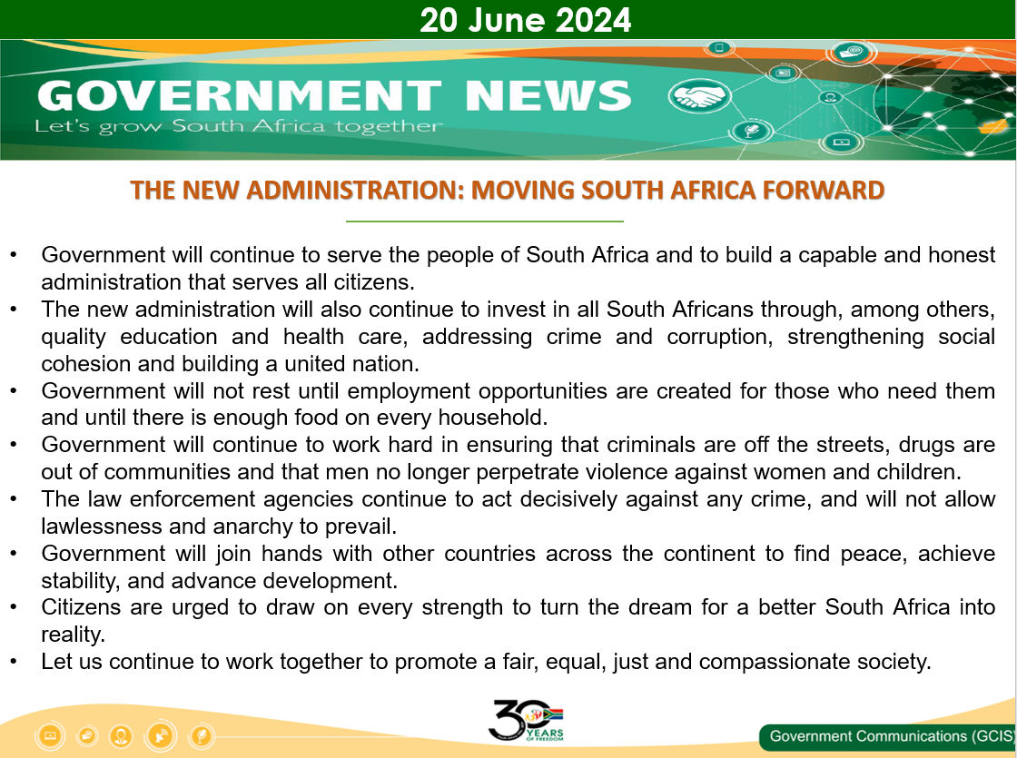 Government messages - 20 June 2024