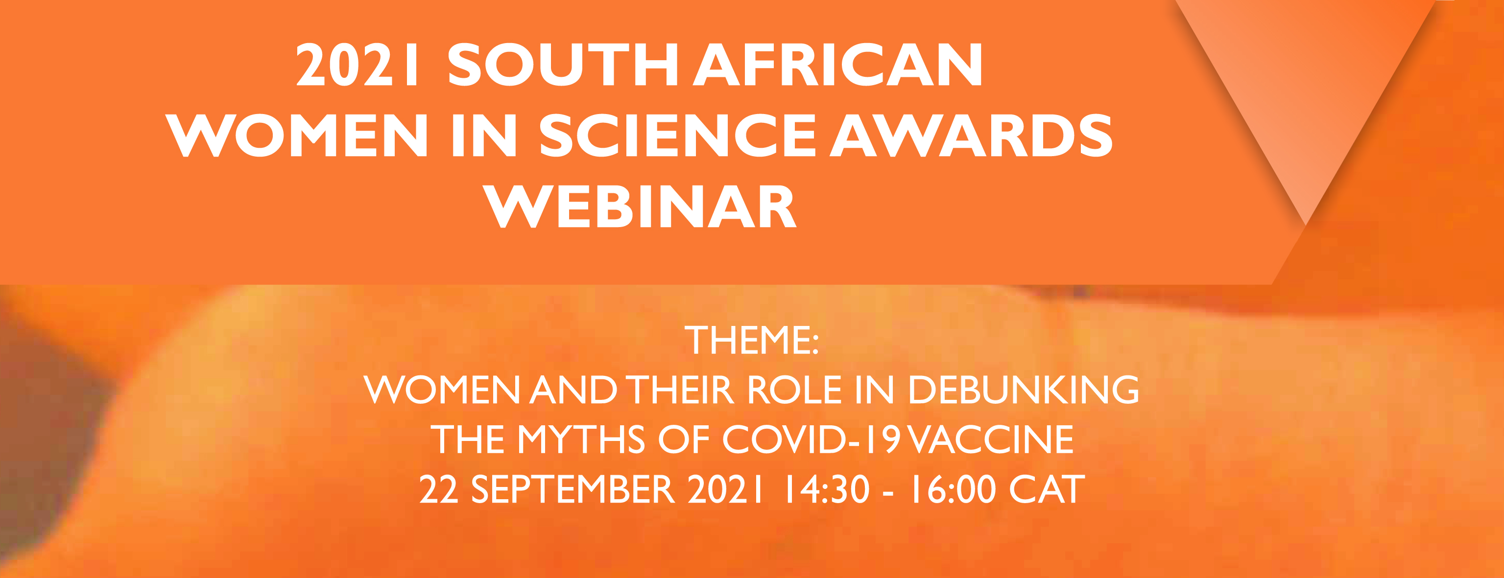 Invitation South African women in Science Awards (SAWiSA) webinar- 20 October 2021