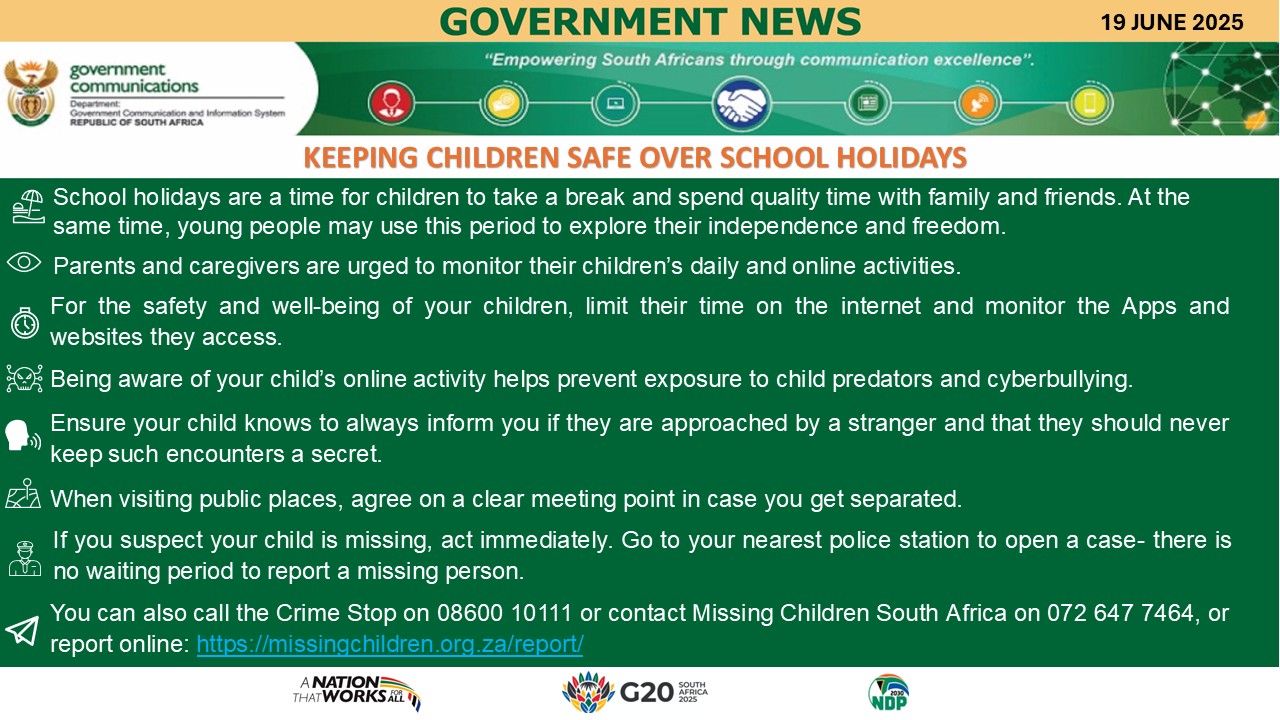 Government Messages - 19 June 2025
