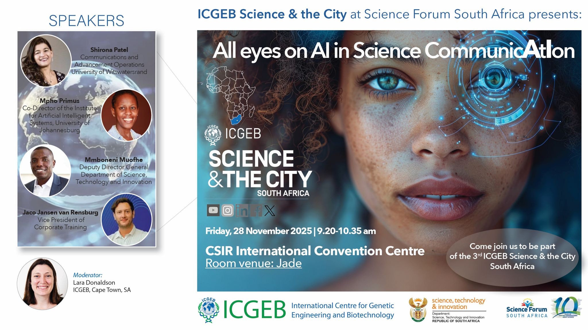 ICGEB Science & the City South Africa at SFSA