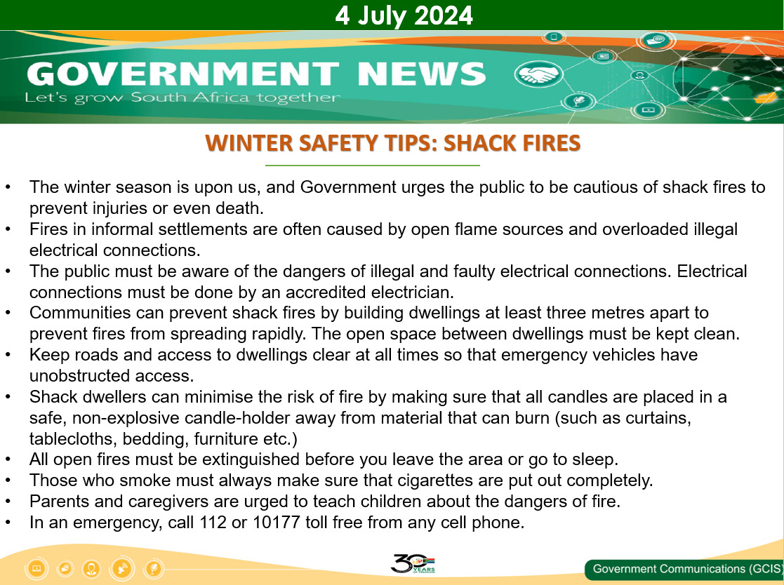 Government Messages - 04 July 2024