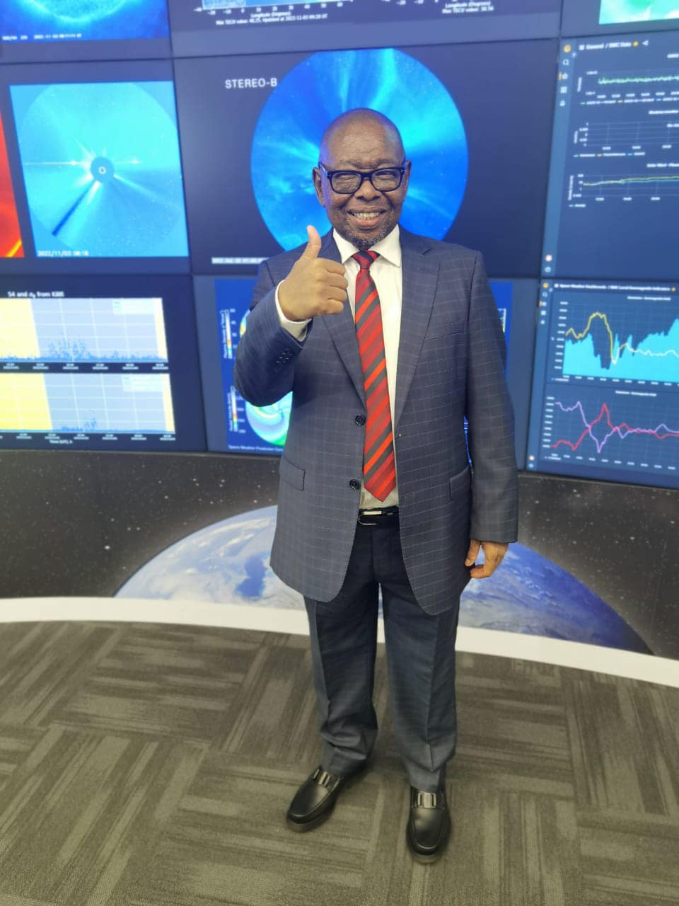 Sod-turning ceremony for Africa's first deep-space ground station and signing of joint statement by DSI and NASA