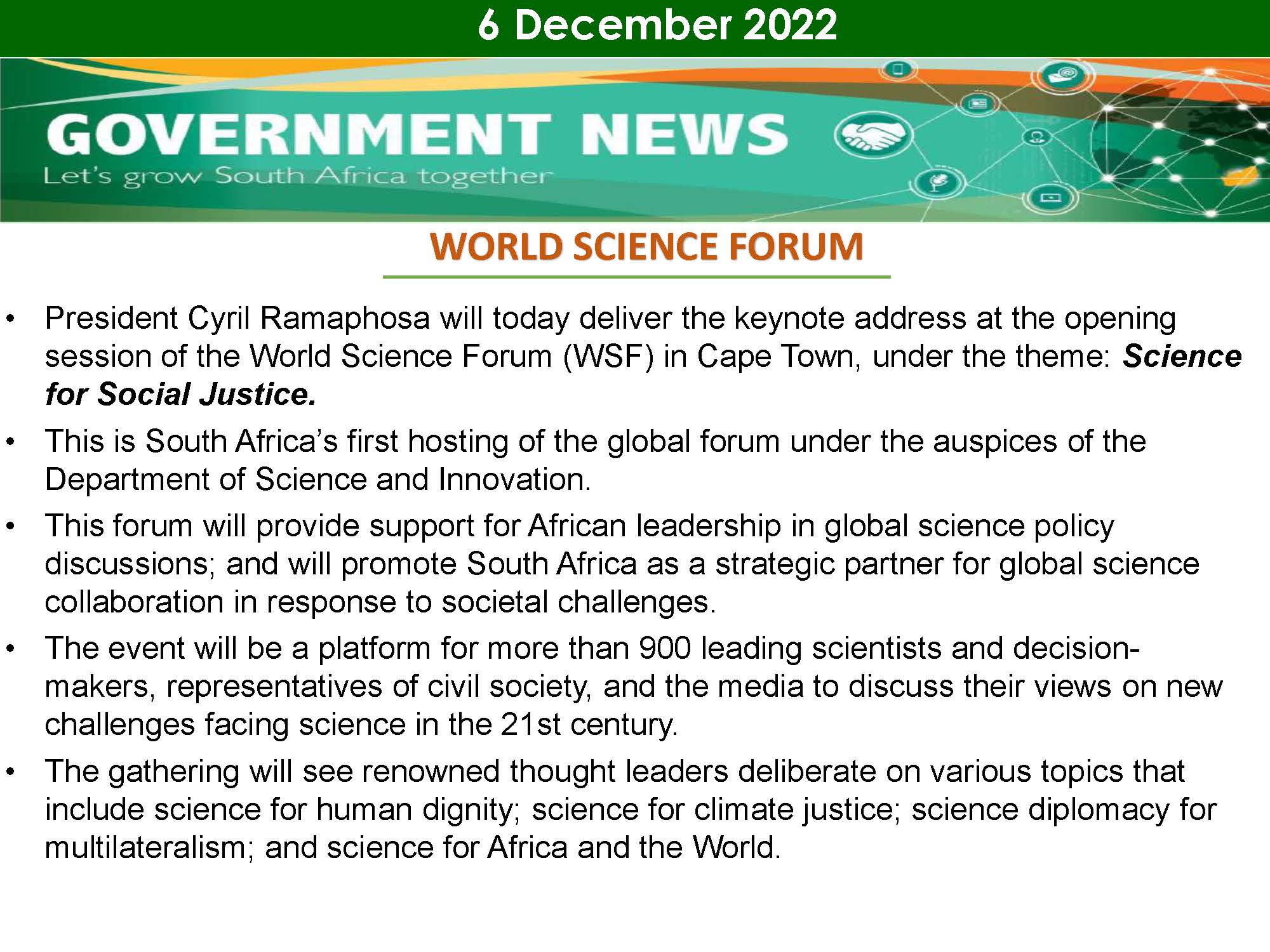 “World Science Forum”