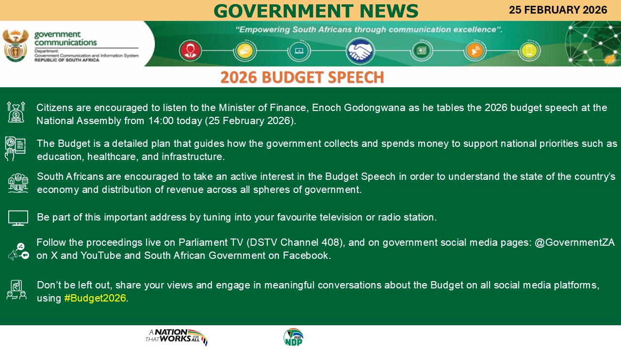 Government Messages 25 February 2026