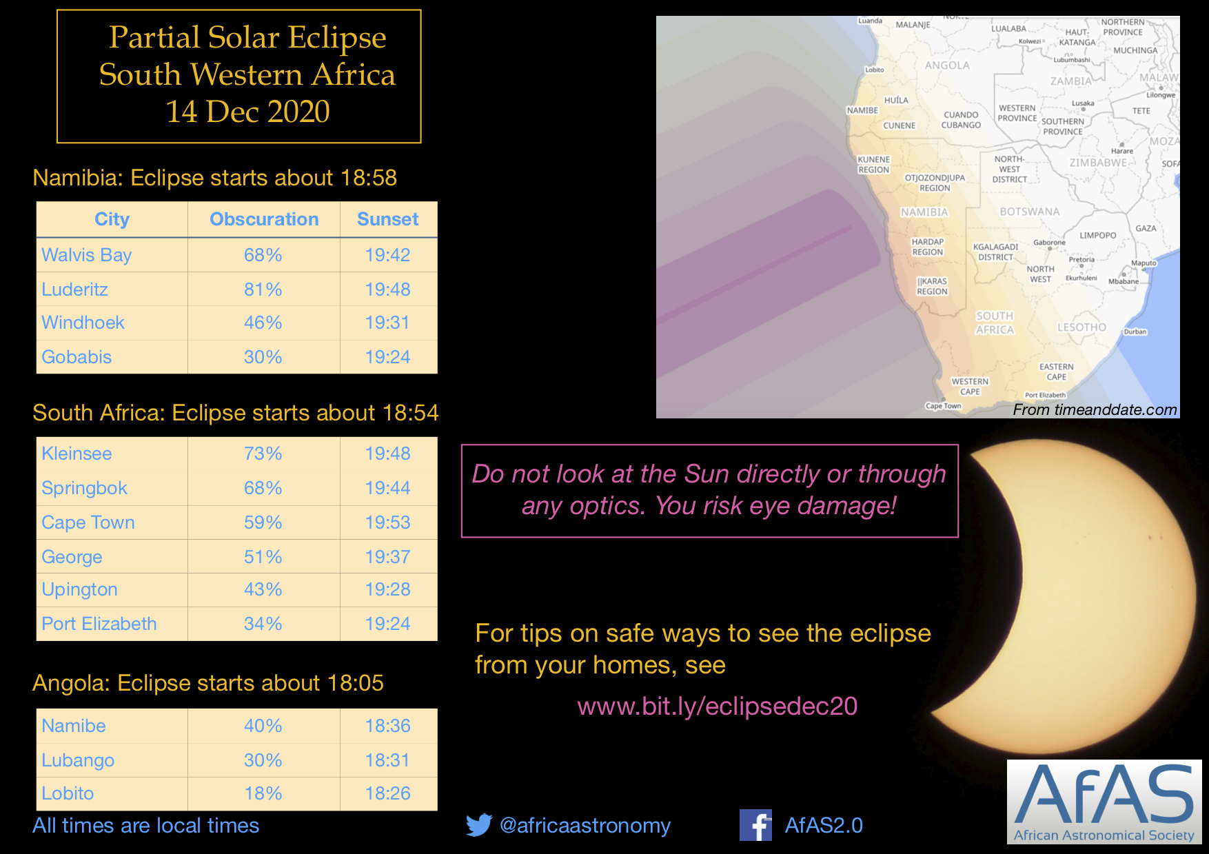 Partial solar eclipse to be seen in South Africa this evening