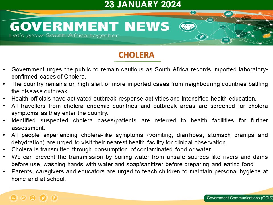 Government Messages of The Day- 23 January 2024