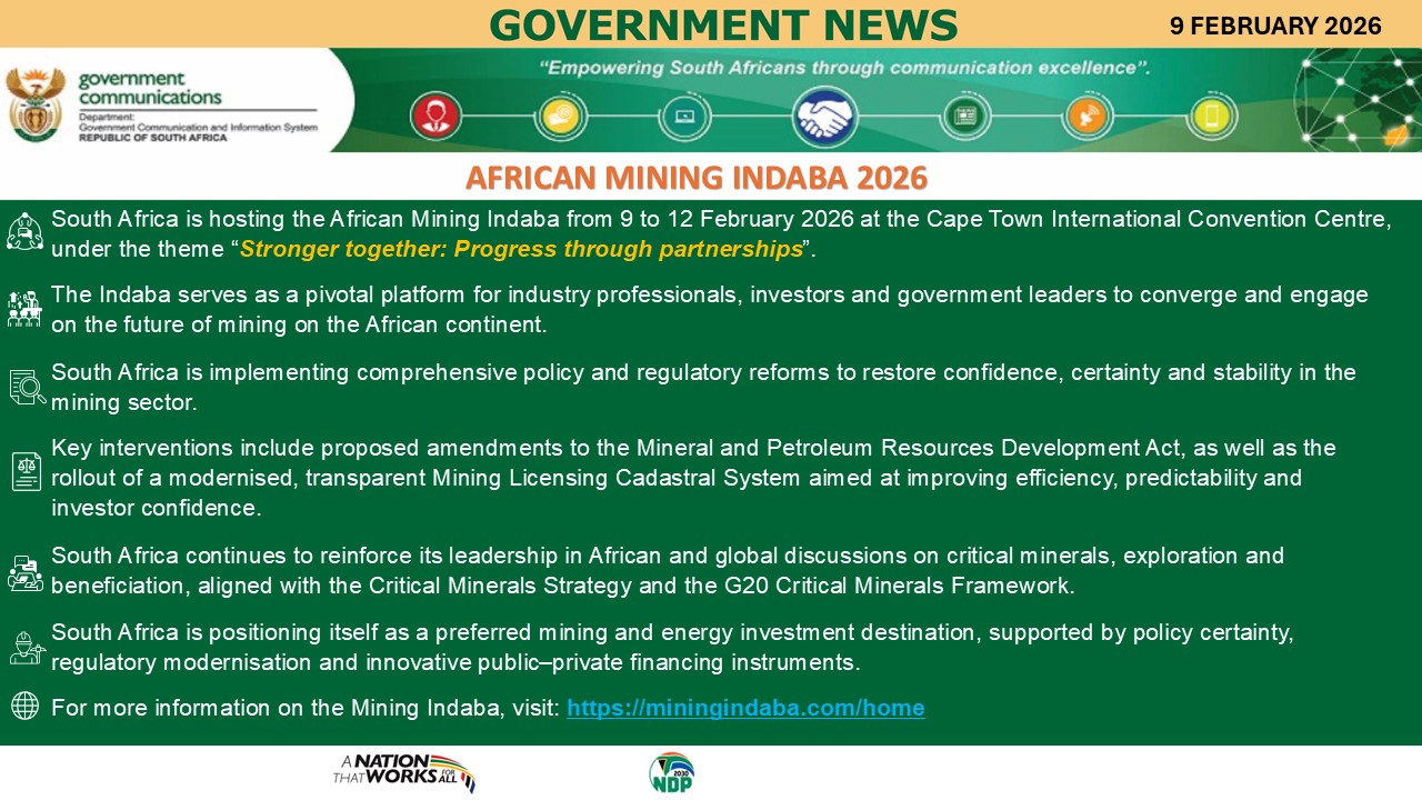 Government messages 9 February 2026