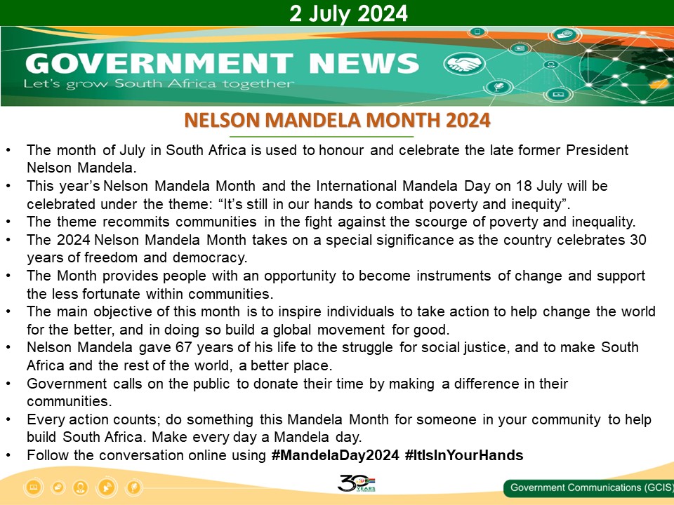 Government Messages 02 July 2024