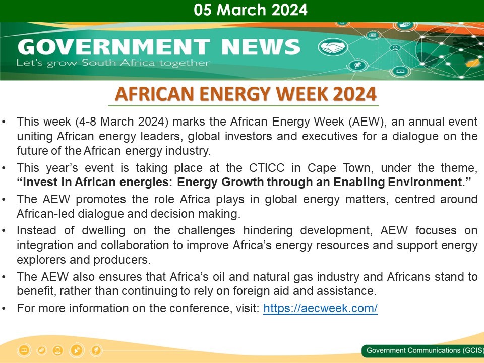 Government Messages of The Day- 05 March 2024