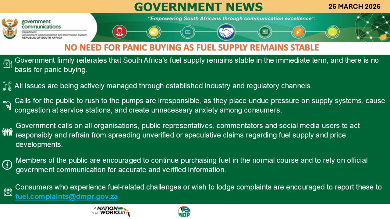 Government Messages - 26 March 2026