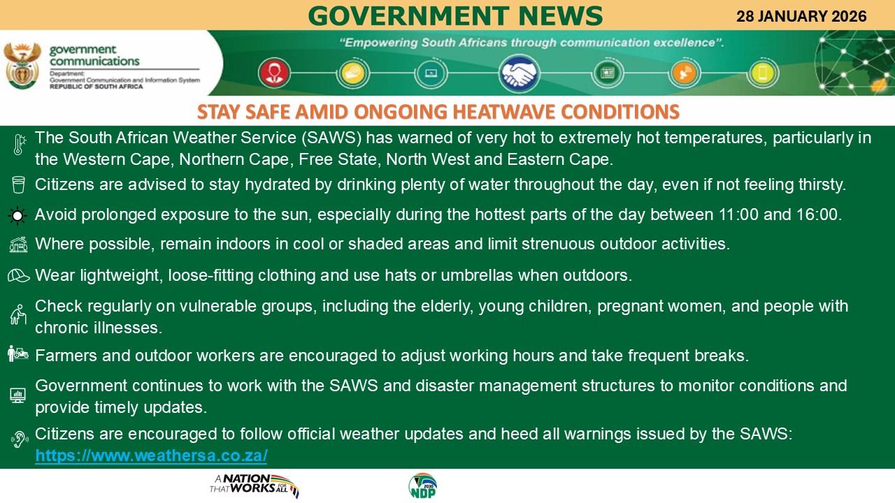 Government messages 28 January 2026