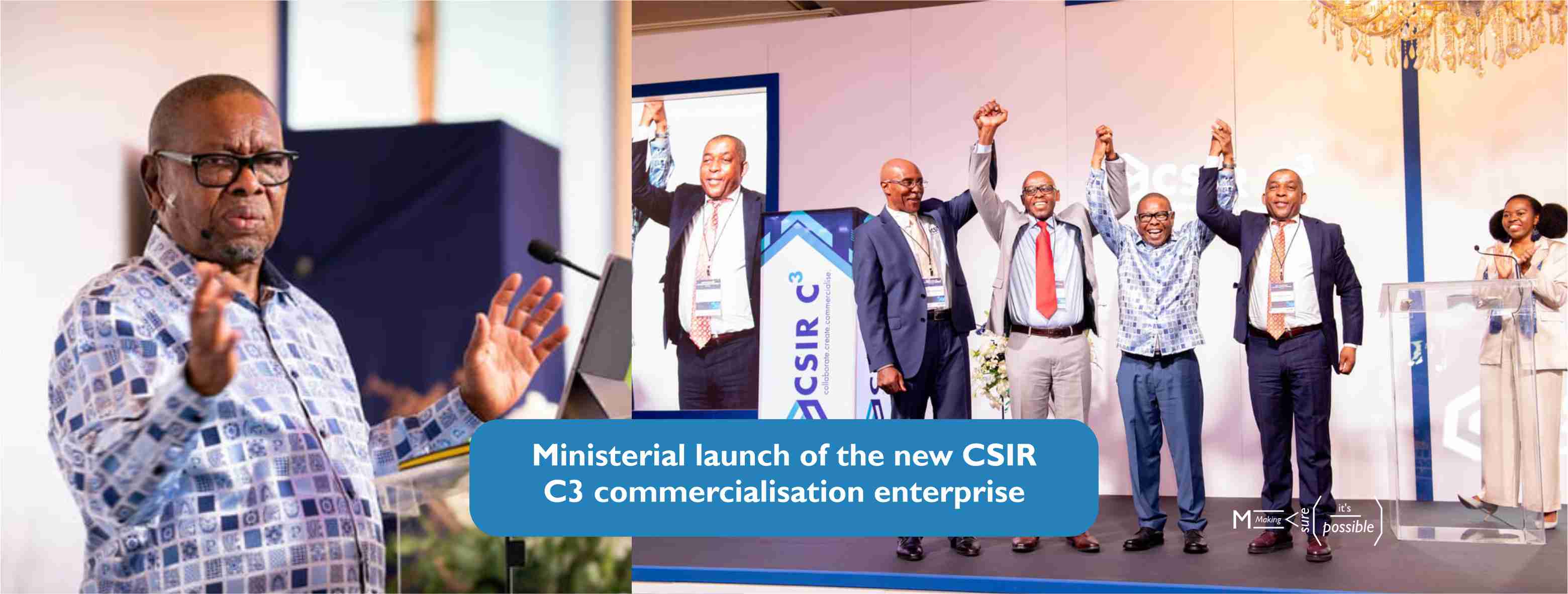 Minister Nzimande launches CSIR C3 to drive leading technologies and innovations to the market