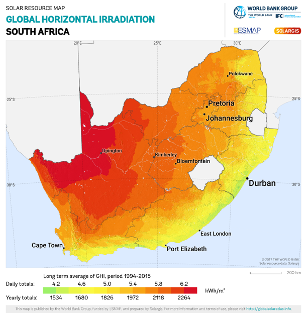 GCM SOLAR MAP