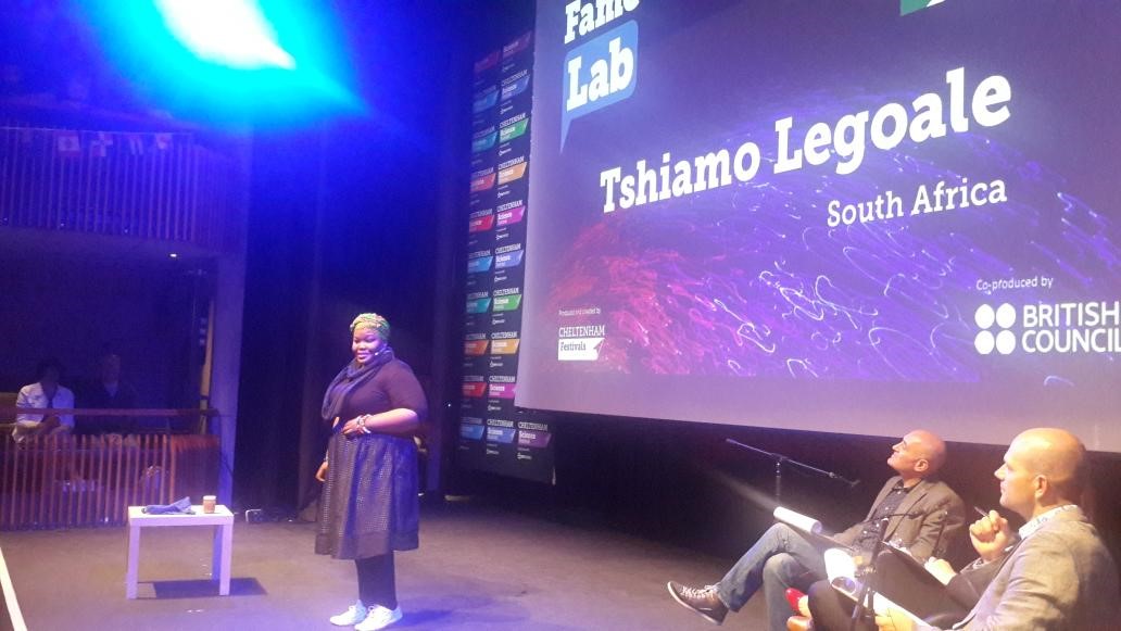 Tshiamo Legoale brings home gold! FameLab 2017