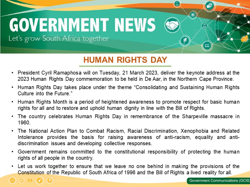 Government Messages of the Day - 20 March 2023