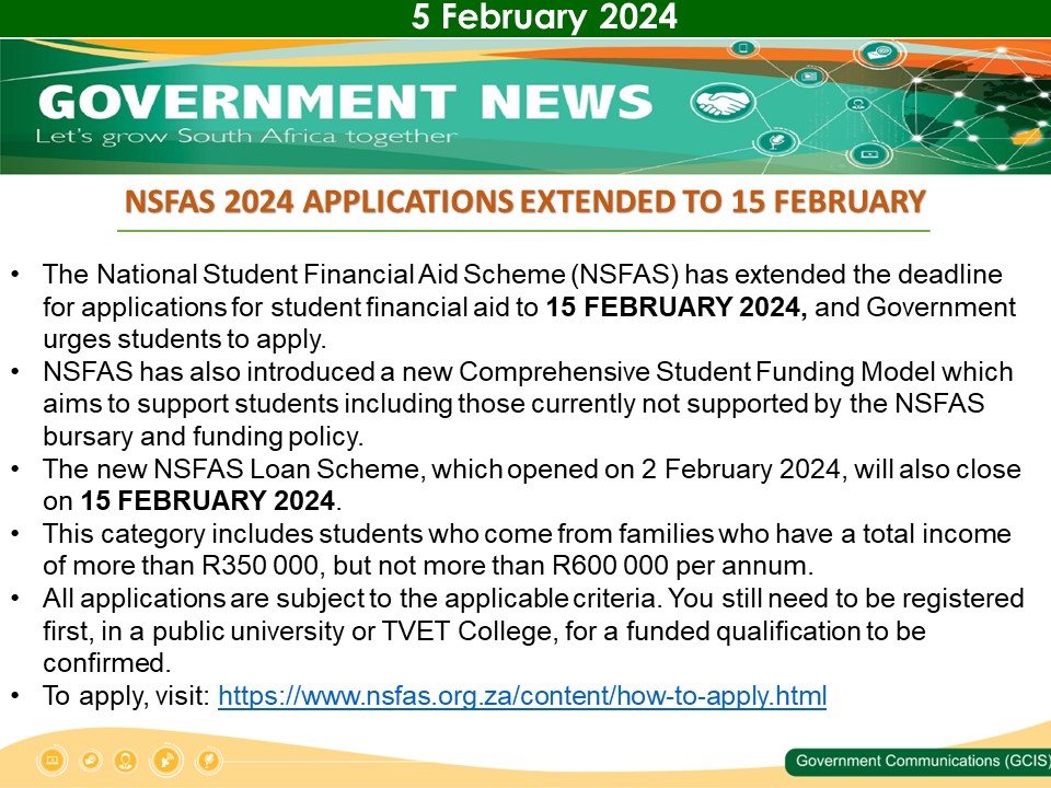 Government Messages of The Day- 05 February 2024
