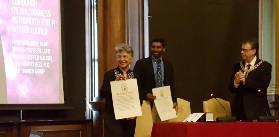 IAU’s Kevin Govender receives the Edinburgh Medal