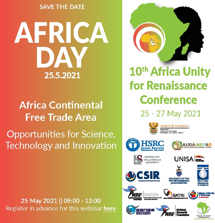 African Continental Free Trade Area to take centre stage at the DSI's Africa Day celebration this year