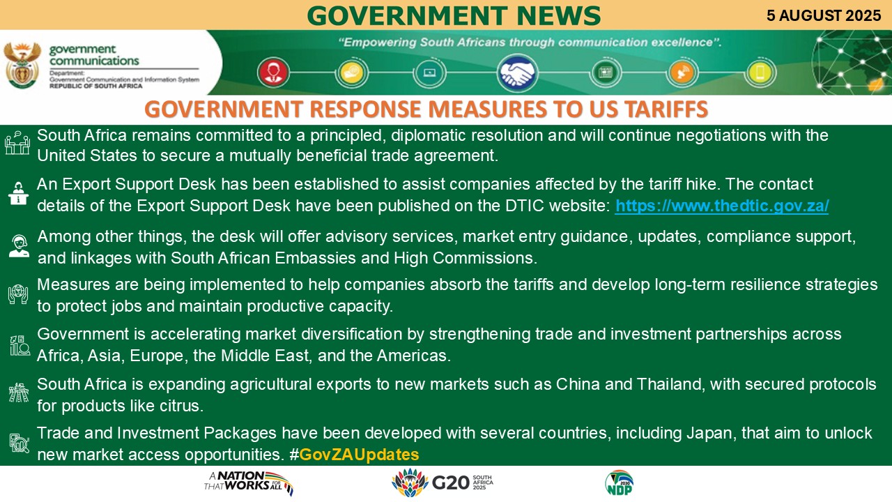 Government Messages - 5 August  2025