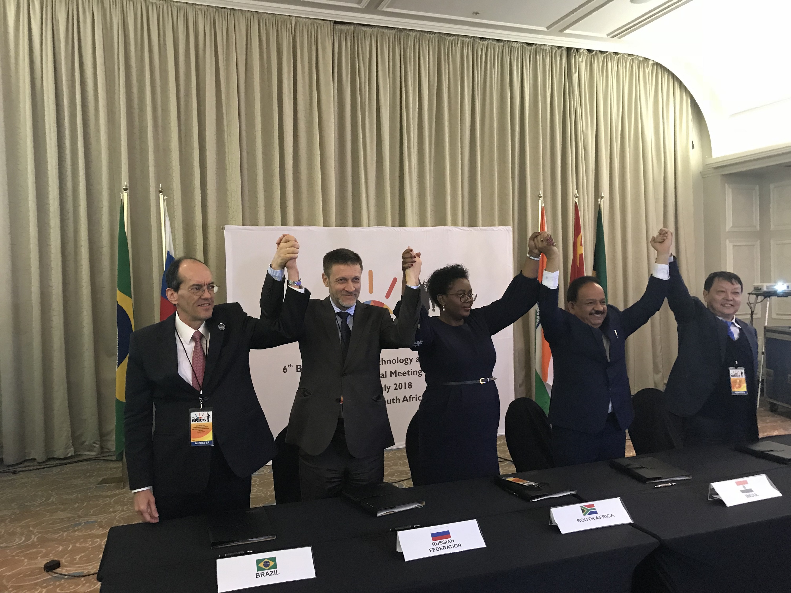 Meeting of BRICS science ministers adopts Durban Declaration