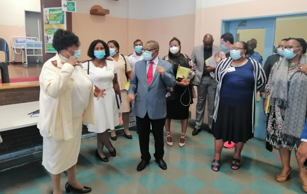 Minister Nzimande happy with Edendale Hospital vaccination preparations