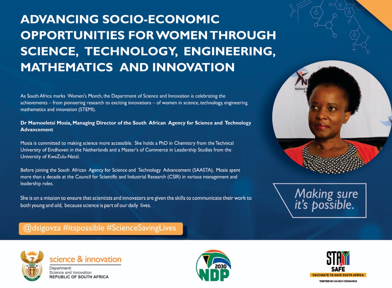 Advancing socio-economic opportunities for women through science, technology, engineering, mathematics and innovation