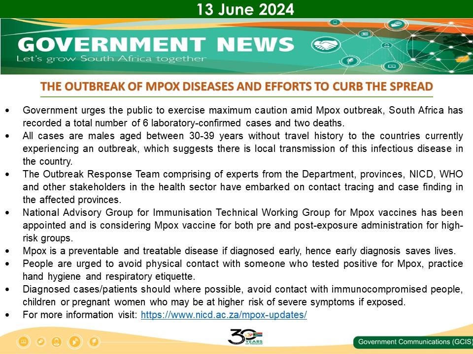 Government Messages of The Day- 13 June 2024