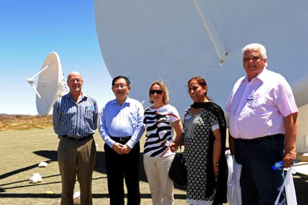 BRICS science ministers visit SKA site as MeerKAT foundations are completed