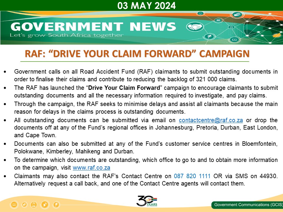 Government Messages of The Day- 03 May 2024