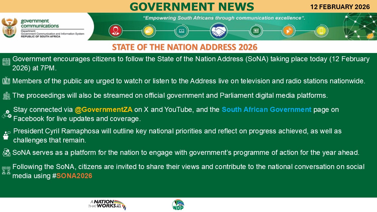 Government messages 12 February 2026