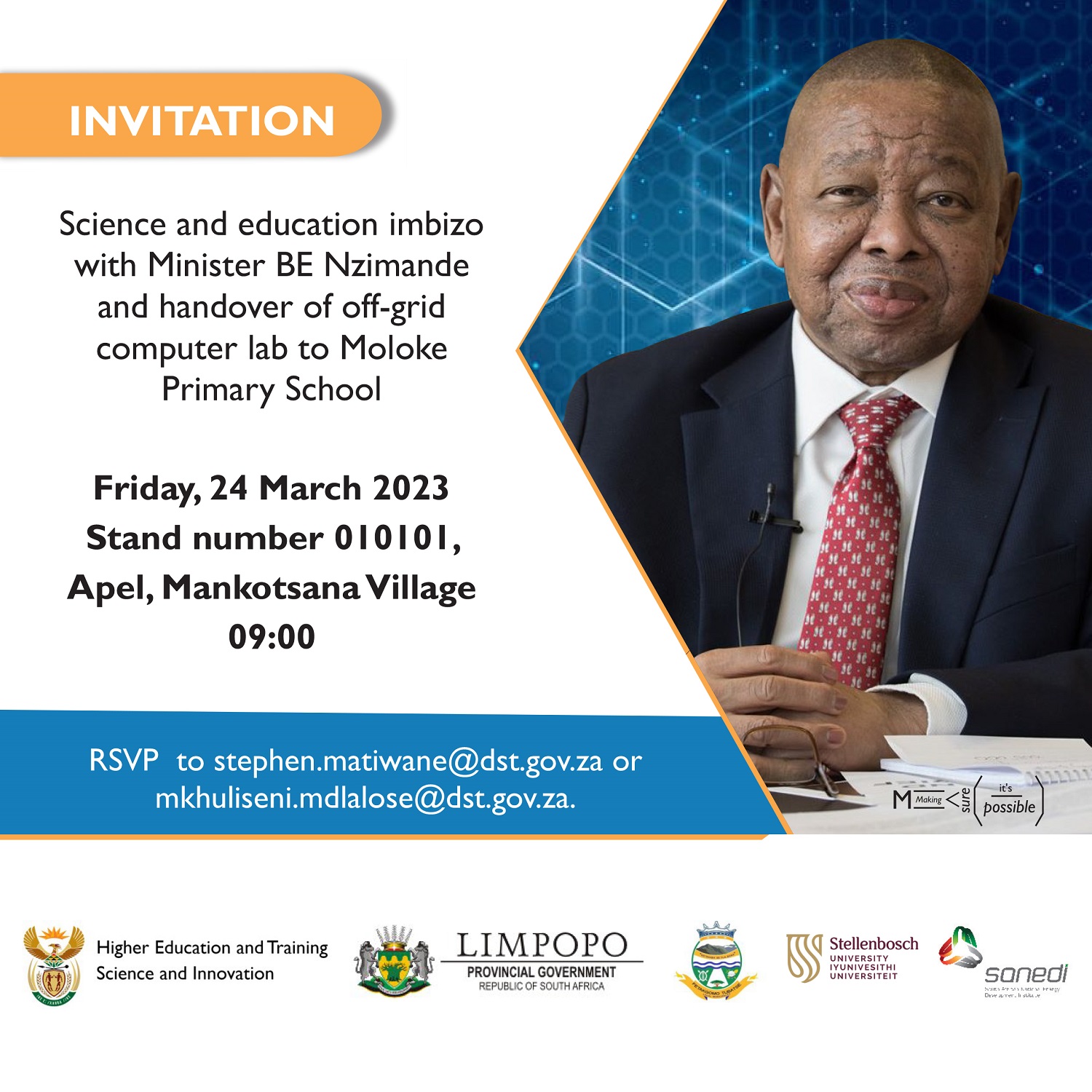 Invitation to handover of the off-the-grid Computer Lab