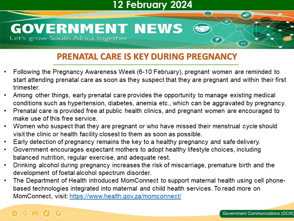Government Messages of The Day- 12 February 2024