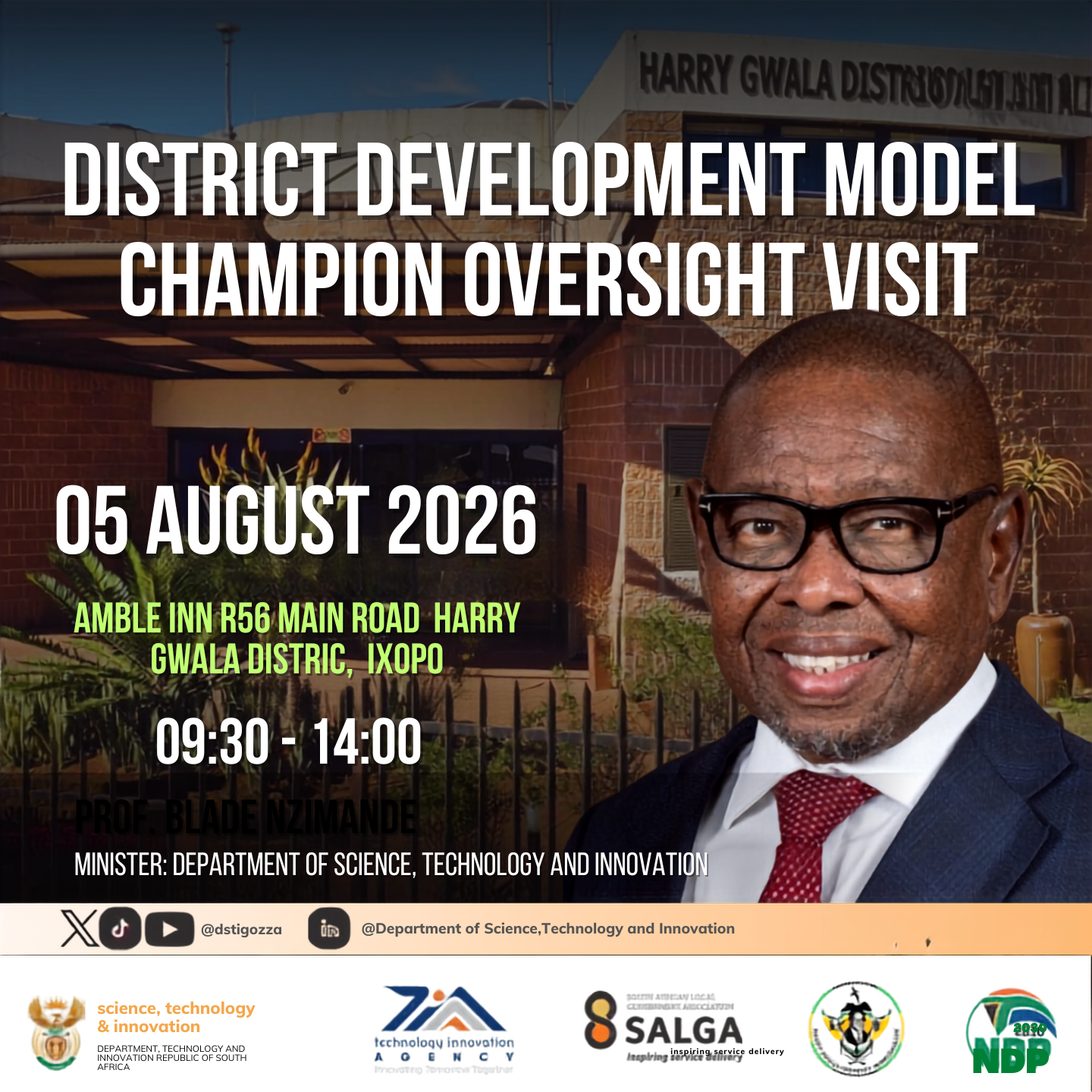 Minister Nzimande Undertakes DDM Oversight Visit to Harry Gwala District Municipality in KwaZulu-Natal
